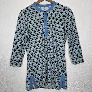 J. McLaughlin Catalina Cloth Floral Tunic Top Size Small